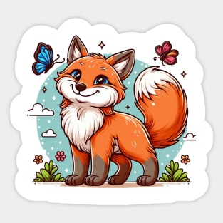 Enganging Fox Sticker